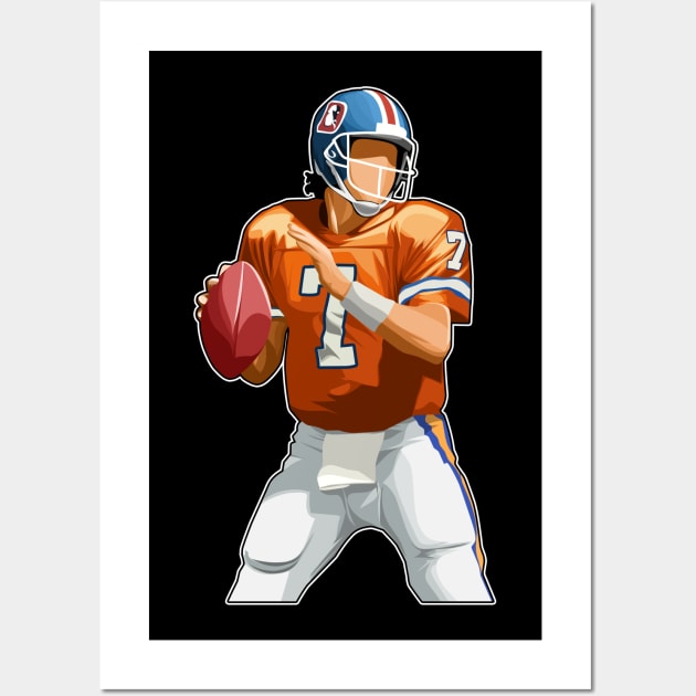 John Elway #7 Quarterback Legend Wall Art by GuardWall17